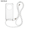 Θήκη Σιλικόνης με Κορδόνι Sonique Armor Clear Realme 12 Pro 5G / Realme 12 Pro Plus 5G Rainbow Λευκό