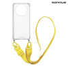Θήκη Σιλικόνης με Strap Sonique Armor Clear Realme 11 Pro 5G / Realme 11 Pro Plus 5G Κίτρινο