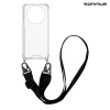 Θήκη Σιλικόνης με Strap Sonique Armor Clear Realme 11 Pro 5G / Realme 11 Pro Plus 5G Μαύρο