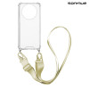 Θήκη Σιλικόνης με Strap Sonique Armor Clear Realme 11 Pro 5G / Realme 11 Pro Plus 5G Μπεζ
