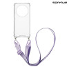 Θήκη Σιλικόνης με Strap Sonique Armor Clear Realme 12 Pro 5G / Realme 12 Pro Plus 5G Λιλά