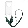 Θήκη Σιλικόνης με Strap Sonique Armor Clear Realme 12 Pro 5G / Realme 12 Pro Plus 5G Πράσινο Σκούρο
