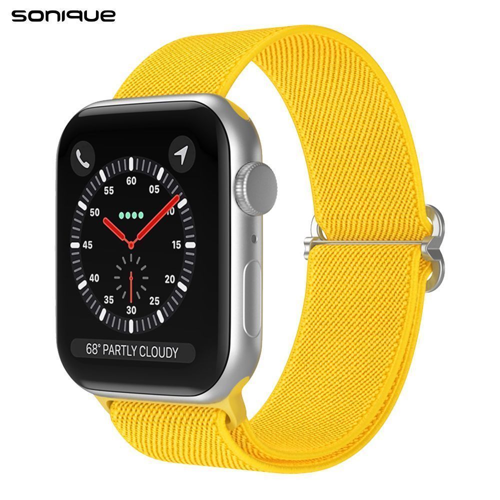 Λουράκι Elastic Nylon Loop Sport Band Sonique για Apple Watch (42/44/45/49MM) Κίτρινο