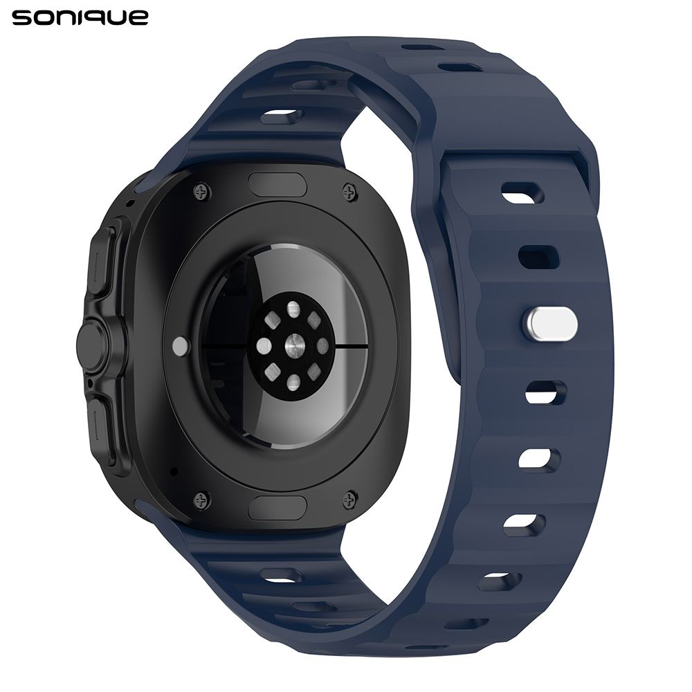 Λουράκι Σιλικόνης ColorWave Sonique για Samsung Galaxy Watch 7 Ultra (47mm) Μαύρο