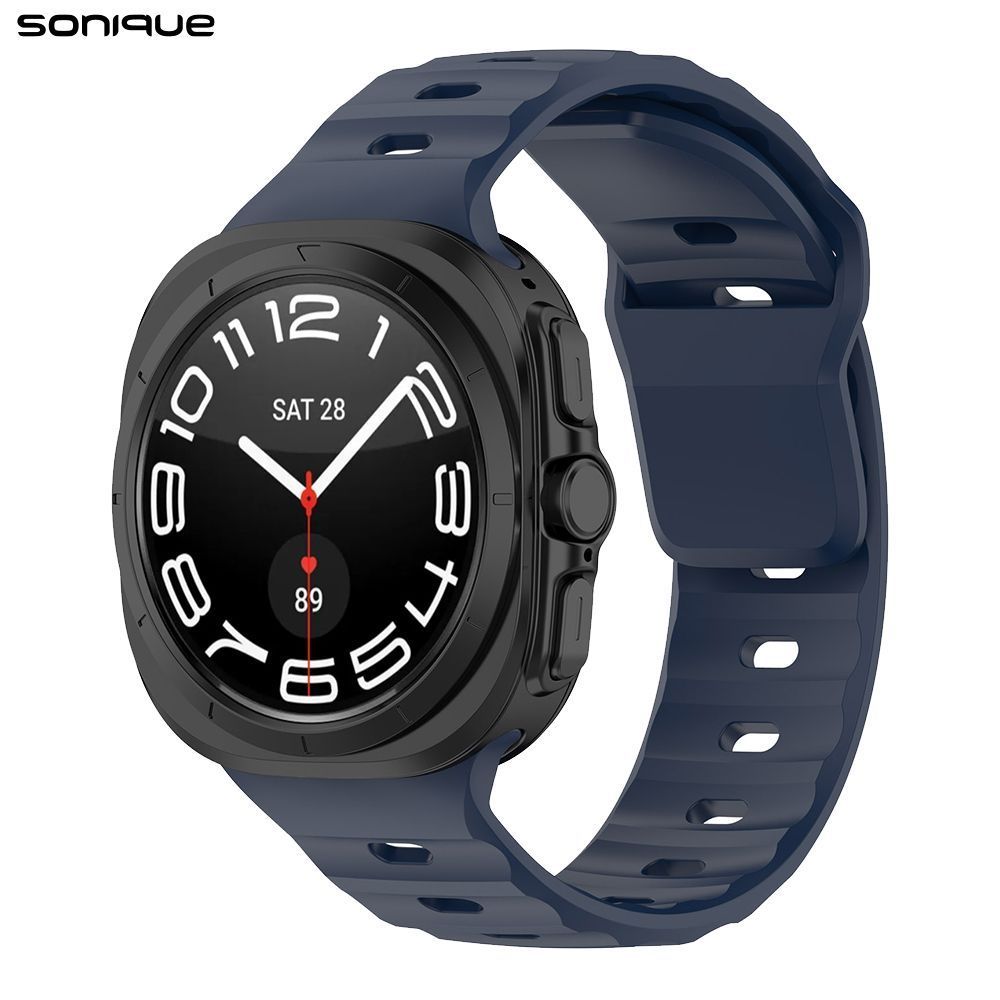 Λουράκι Σιλικόνης ColorWave Sonique για Samsung Galaxy Watch 7 Ultra (47mm) Μαύρο
