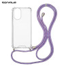 Θήκη Σιλικόνης με Κορδόνι Sonique Armor Clear Realme C67 4G Rainbow Λιλά