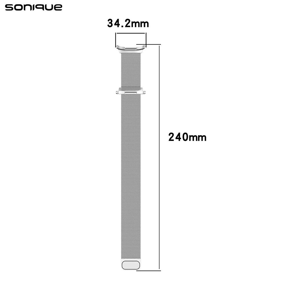 Λουράκι Stainless Steel Milanese Classic Sonique για Samsung Galaxy Watch 7 Ultra / Watch 8 Ultra (47mm) Ασημί