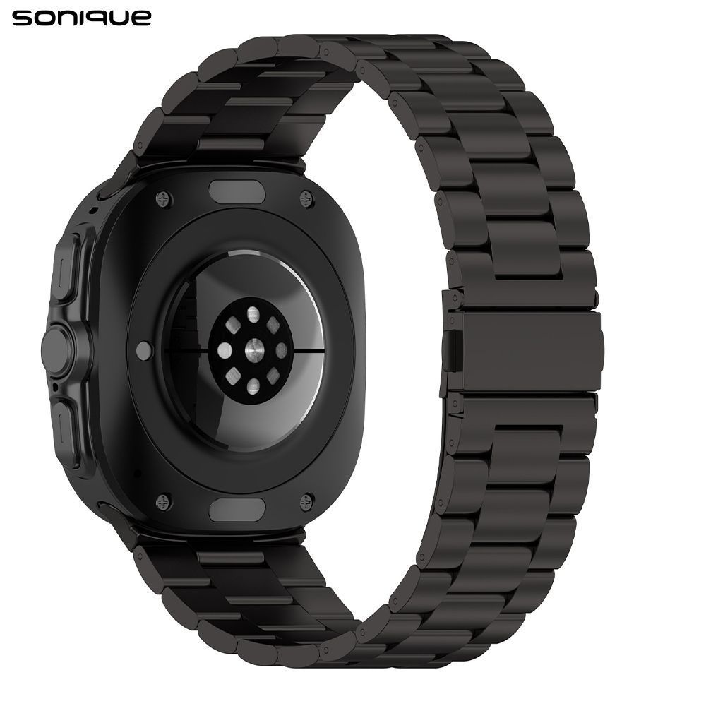 Λουράκι Stainless Steel Bracelet Sonique Classic για Samsung Galaxy Watch 7 Ultra / Watch 8 Ultra (47mm) Μαύρο