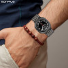 Λουράκι Stainless Steel Bracelet Sonique Classic για Samsung Galaxy Watch 7 Ultra / Watch 8 Ultra (47mm) Μαύρο