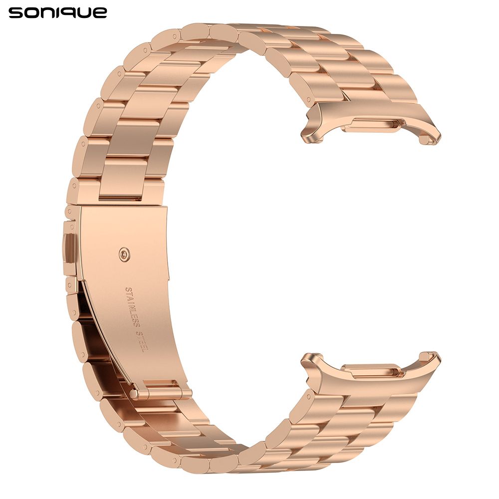 Λουράκι Stainless Steel Bracelet Sonique Classic για Samsung Galaxy Watch 7 Ultra / Watch 8 Ultra (47mm) Ροζ Χρυσό