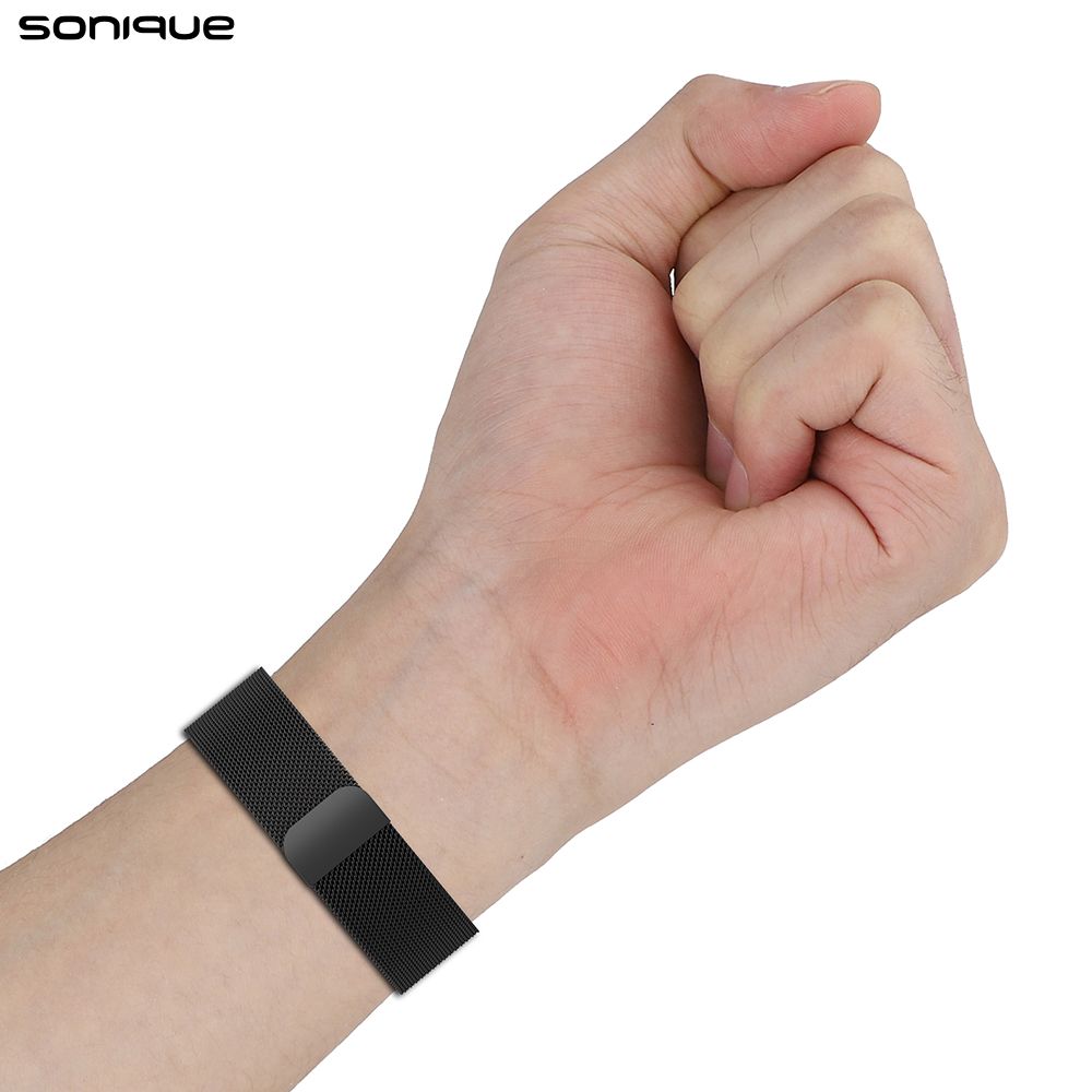 Λουράκι Stainless Steel Milanese Classic Sonique για Samsung Galaxy Watch 7 Ultra / Watch 8 Ultra (47mm) Μαύρο