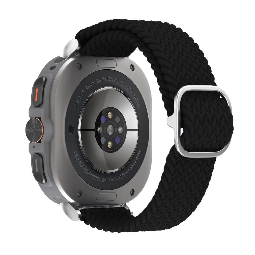 Λουράκι Nylon Braided Loop Band Sonique για Samsung Galaxy Watch 7 Ultra / Watch 8 Ultra (47mm) Μαύρο