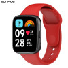 Λουράκι Σιλικόνης Sonique Color για Xiaomi Redmi Watch 3 Active Κόκκινο