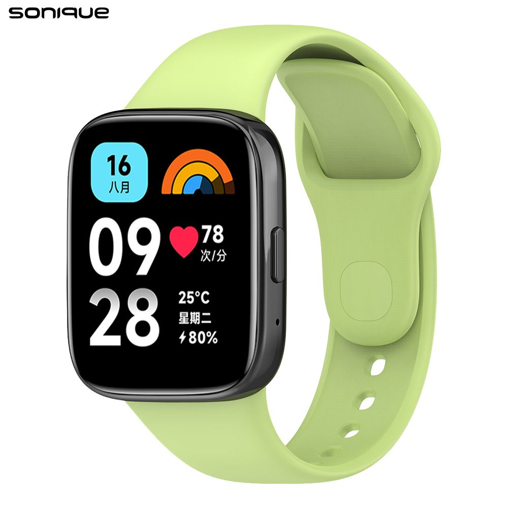 Λουράκι Σιλικόνης Sonique Color για Xiaomi Redmi Watch 3 Active Λαχανί