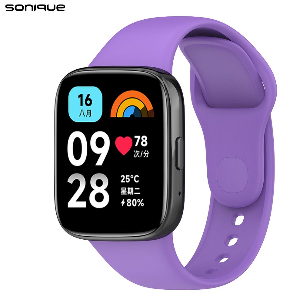 Λουράκι Σιλικόνης Sonique Color για Xiaomi Redmi Watch 3 Active Λιλά