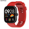 Λουράκι Σιλικόνης Sonique Color για Xiaomi Redmi Watch 4 /5 /6 /6 Lite /6 Active /Smart Band 8 Pro /9 Pro /10 Pro Κόκκινο