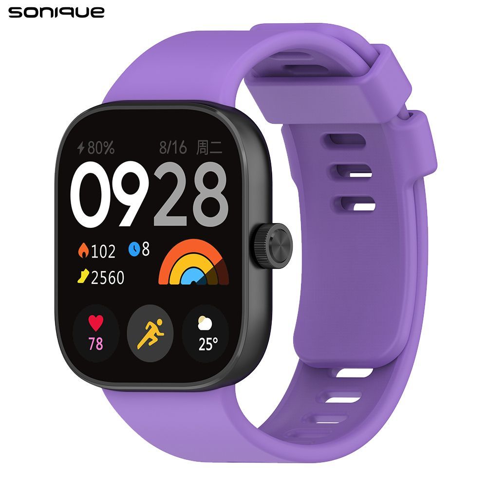 Λουράκι Σιλικόνης Sonique Color για Xiaomi Redmi Watch 4 /5 /6 /6 Lite /6 Active /Smart Band 8 Pro /9 Pro /10 Pro Λιλά