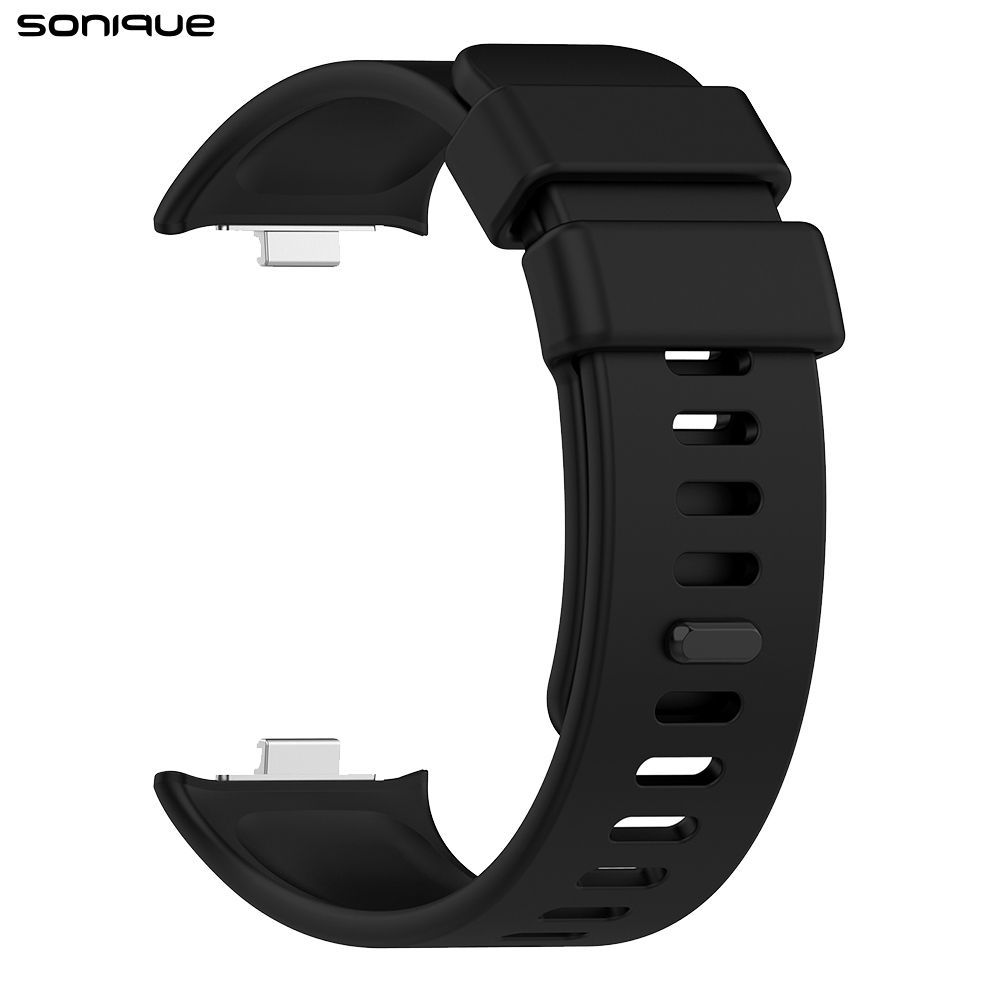 Λουράκι Σιλικόνης Sonique Color για Xiaomi Redmi Watch 4 /5 /6 /6 Lite /6 Active /Smart Band 8 Pro /9 Pro /10 Pro Μαύρο