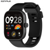 Λουράκι Σιλικόνης Sonique Color για Xiaomi Redmi Watch 4 /5 /6 /6 Lite /6 Active /Smart Band 8 Pro /9 Pro /10 Pro Μαύρο