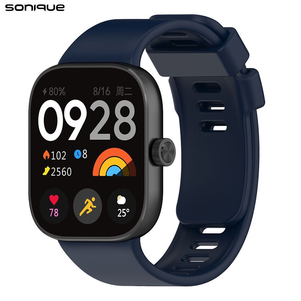 Λουράκι Σιλικόνης Sonique Color για Xiaomi Redmi Watch 4 /5 /6 /6 Lite /6 Active /Smart Band 8 Pro /9 Pro /10 Pro Μπλε Σκούρο