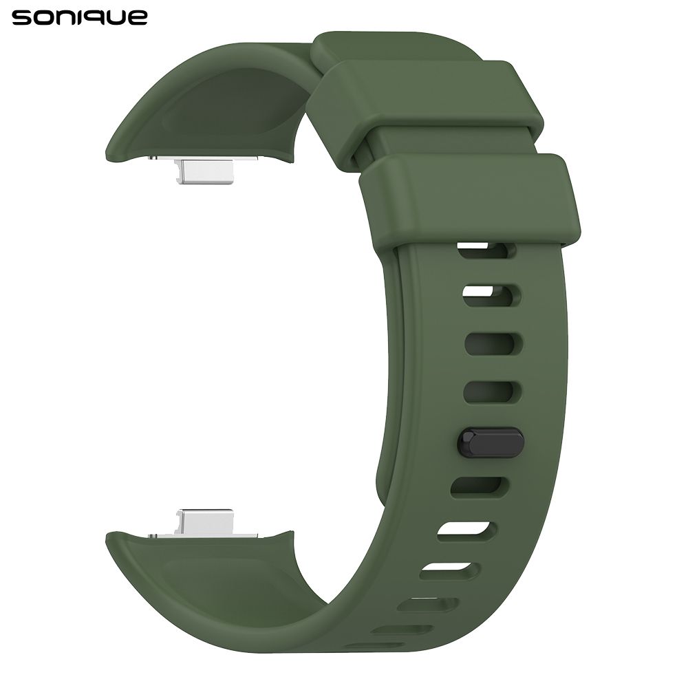 Λουράκι Σιλικόνης Sonique Color για Xiaomi Redmi Watch 4 /5 /6 /6 Lite /6 Active /Smart Band 8 Pro /9 Pro /10 Pro Πράσινο Σκούρο