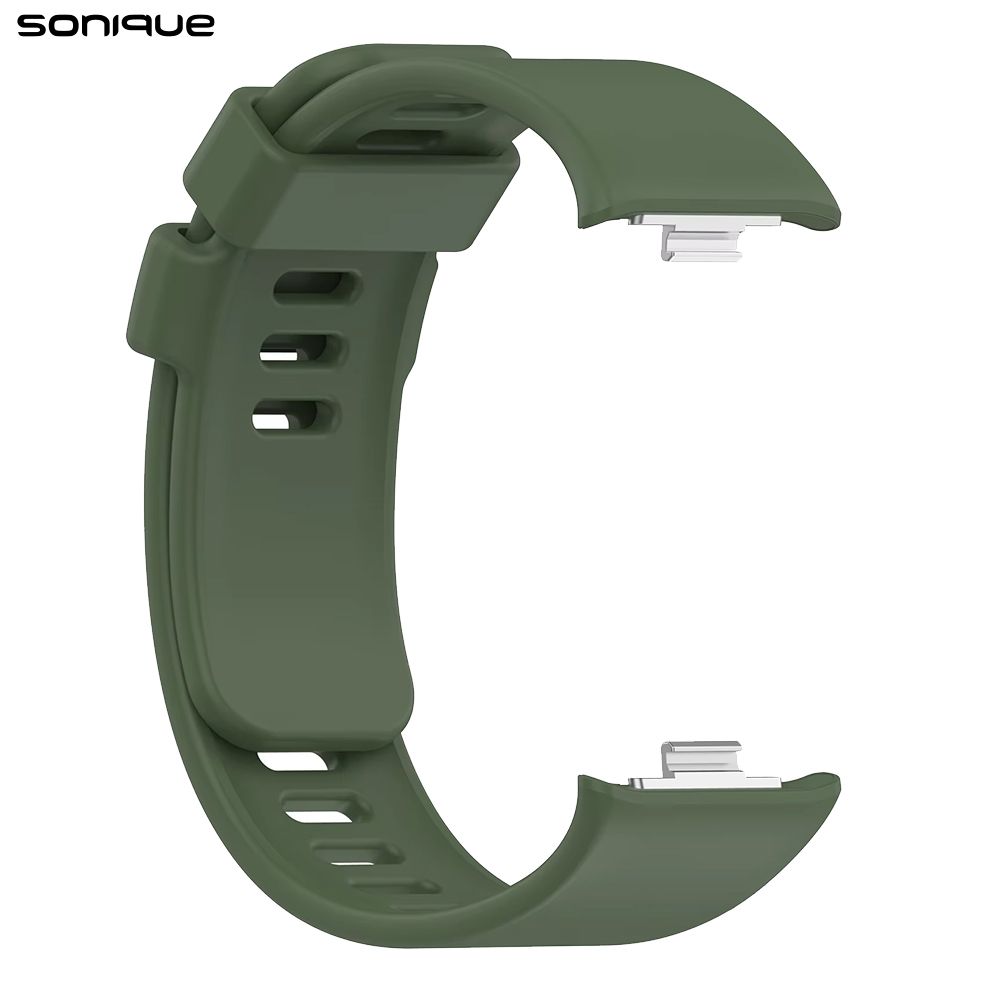 Λουράκι Σιλικόνης Sonique Color για Xiaomi Redmi Watch 4 /5 /6 /6 Lite /6 Active /Smart Band 8 Pro /9 Pro /10 Pro Πράσινο Σκούρο