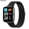 Λουράκι Stainless Steel Milanese Classic Sonique για Xiaomi Redmi Watch 3 Active Μαύρο