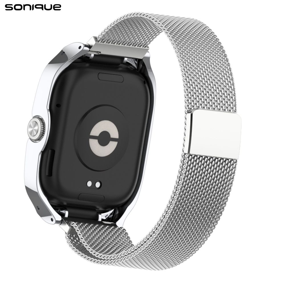 Λουράκι Stainless Steel Milanese Classic Sonique για Xiaomi Redmi Watch 4/5/6/6 Lite/6 Active/Smart Band 8 Pro/9 Pro/10 Pro Ασημί