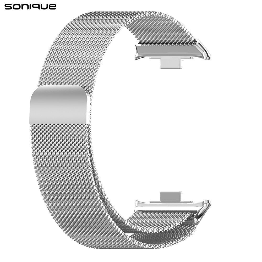 Λουράκι Stainless Steel Milanese Classic Sonique για Xiaomi Redmi Watch 4/5/6/6 Lite/6 Active/Smart Band 8 Pro/9 Pro/10 Pro Ασημί