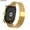 Λουράκι Stainless Steel Milanese Classic Sonique για Xiaomi Redmi Watch 4/5/6/6 Lite/6 Active/Smart Band 8 Pro/9 Pro/10 Pro Χρυσό
