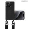 Θήκη Σιλικόνης με Strap CarryHang Sonique Apple iPhone 16 Pro Μαύρο