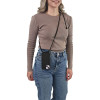 Θήκη Σιλικόνης με Κορδόνι CarryHang Sonique Apple iPhone 16 Pro Μαύρο