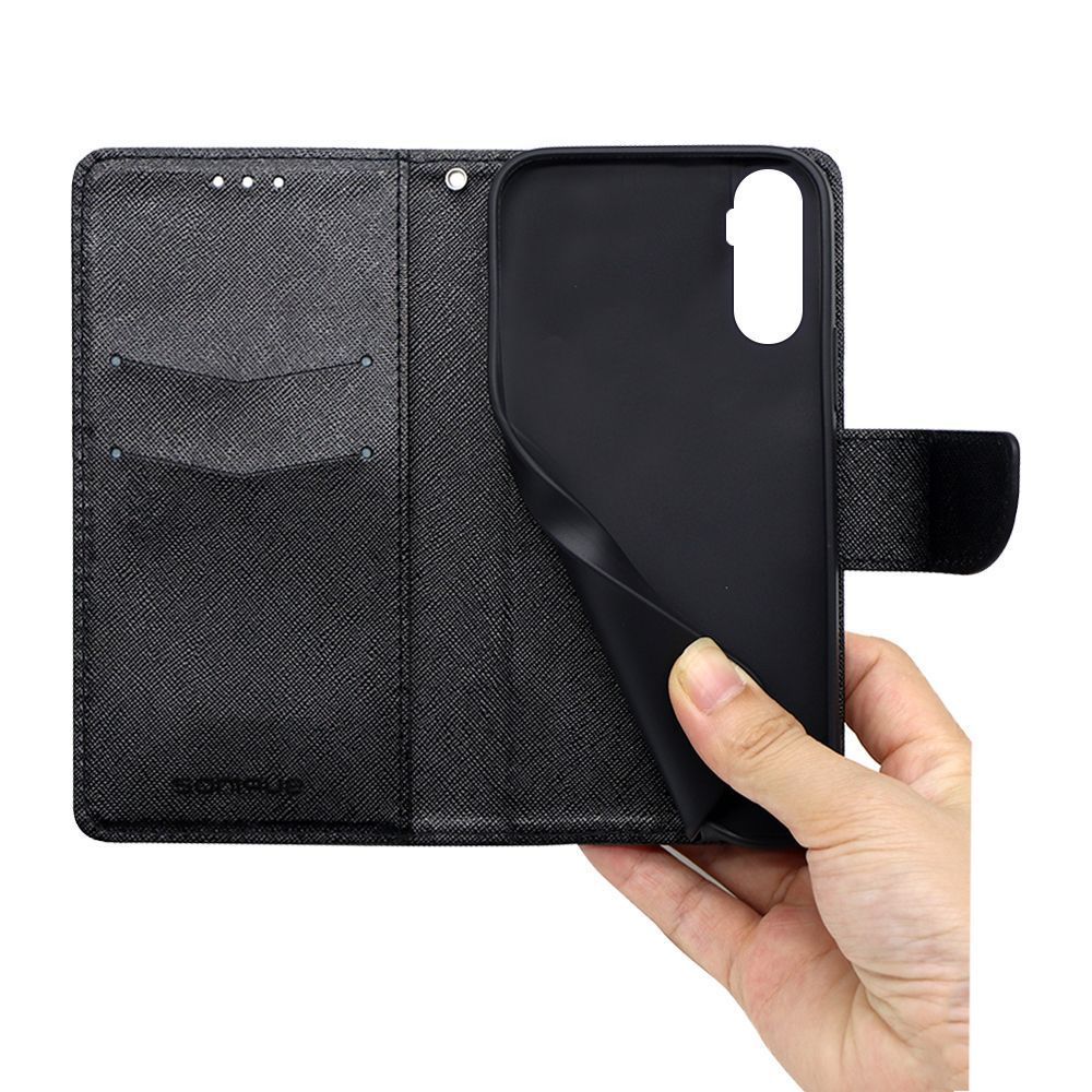 Θήκη Πορτοφόλι Sonique Trend Wallet Realme C65 4G Μαύρο