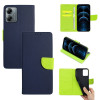Θήκη Πορτοφόλι Sonique Trend Wallet Motorola Moto G14 4G / Moto G54 5G / Moto G54 5G Power Σκούρο Μπλε / Λαχανί