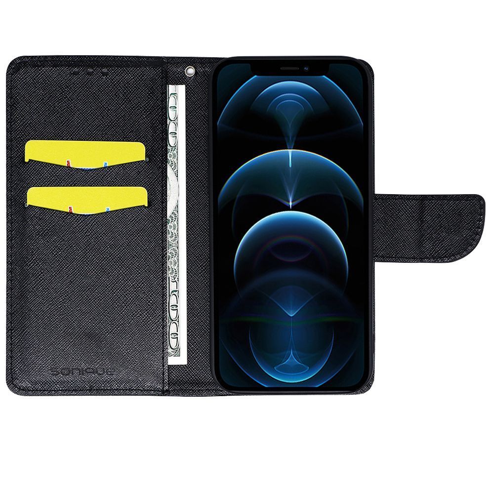 Θήκη Πορτοφόλι Sonique Trend Wallet Motorola Moto G84 5G Μαύρο