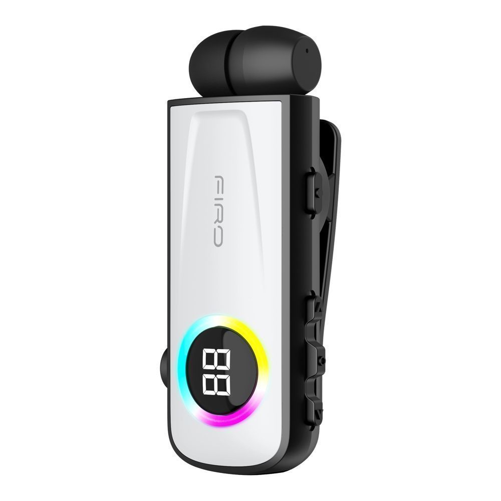 Ακουστικό Bluetooth Firo H17 Retractable V5.3 Λευκό