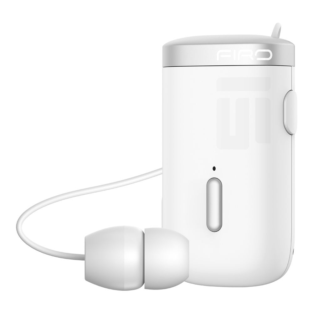 Ακουστικό Bluetooth Firo H18 Retractable V5.3 Λευκό