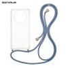 Θήκη Σιλικόνης με Κορδόνι Sonique Armor Clear Realme 12 5G / Realme 12x Μπλε Γκρι