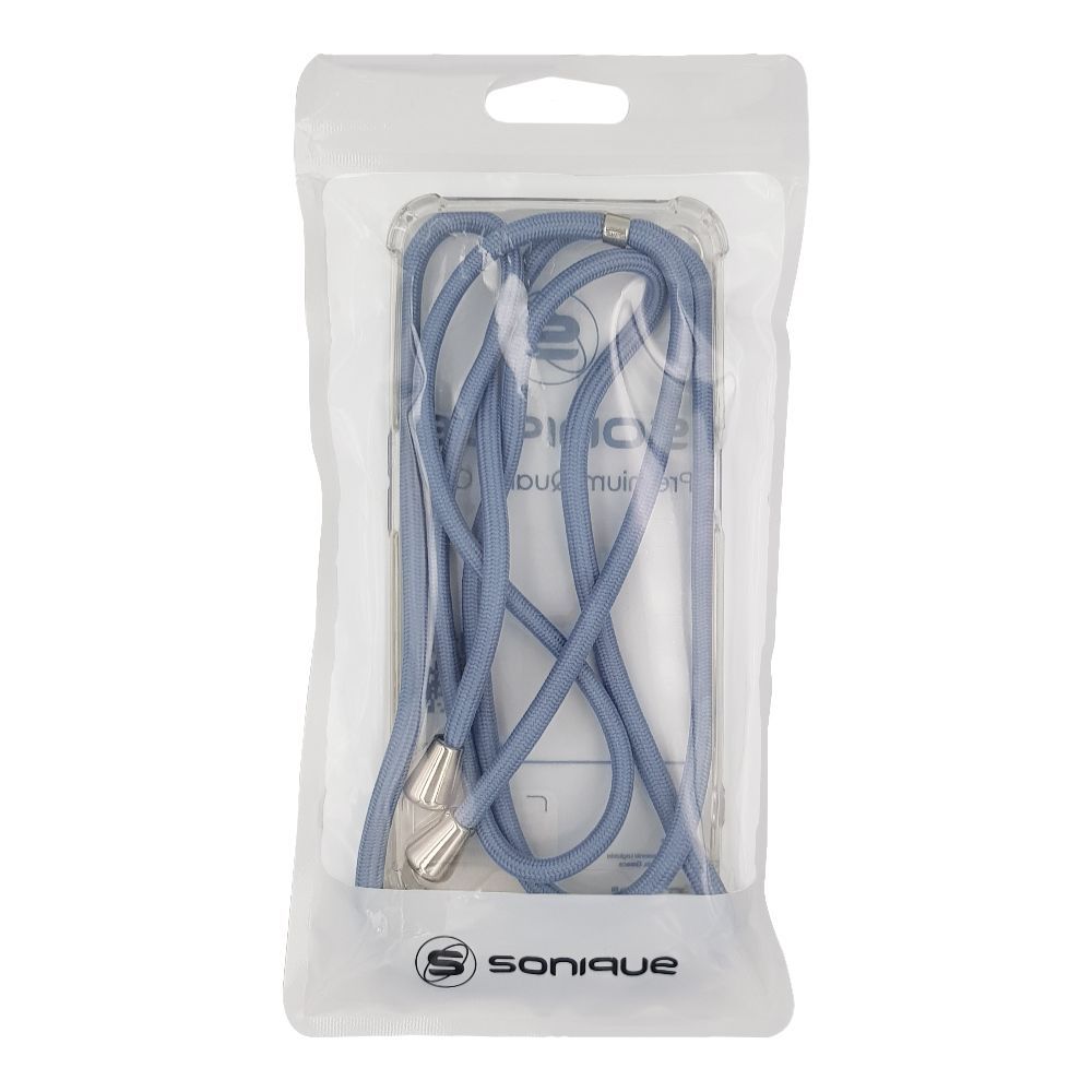Θήκη Σιλικόνης με Κορδόνι Sonique Armor Clear Realme 12 5G / Realme 12x Μπλε Γκρι