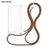 Θήκη Σιλικόνης με Κορδόνι Sonique Armor Clear Realme 12 5G / Realme 12x Καφέ