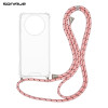 Θήκη Σιλικόνης με Κορδόνι Sonique Armor Clear Realme 12 5G / Realme 12x Rainbow Ροζ