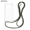 Θήκη Σιλικόνης με Κορδόνι Sonique Armor Clear Realme 12 5G / Realme 12x Rainbow Πράσινο