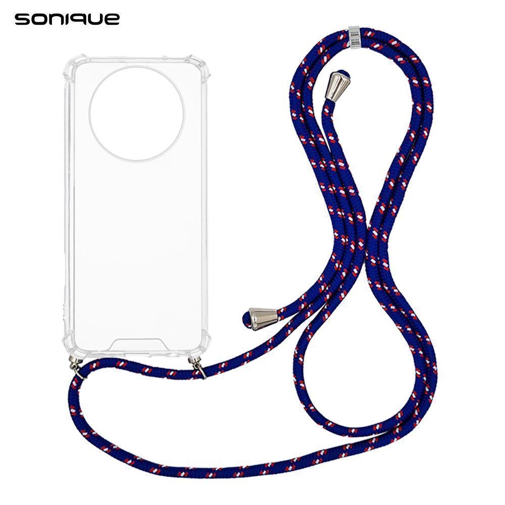 Θήκη Σιλικόνης με Κορδόνι Sonique Armor Clear Realme 12 5G / Realme 12x Rainbow Μπλε