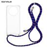 Θήκη Σιλικόνης με Κορδόνι Sonique Armor Clear Realme 12 5G / Realme 12x Rainbow Μπλε