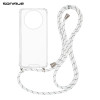 Θήκη Σιλικόνης με Κορδόνι Sonique Armor Clear Realme 12 5G / Realme 12x Rainbow Λευκό
