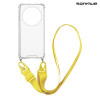 Θήκη Σιλικόνης με Strap Sonique Armor Clear Realme 12 5G / Realme 12x Κίτρινο