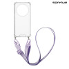 Θήκη Σιλικόνης με Strap Sonique Armor Clear Realme 12 5G / Realme 12x Λιλά
