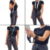 Θήκη Σιλικόνης με Strap Sonique Armor Clear Realme 12 5G / Realme 12x Μαύρο