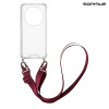 Θήκη Σιλικόνης με Strap Sonique Armor Clear Realme 12 5G / Realme 12x Μπορντό