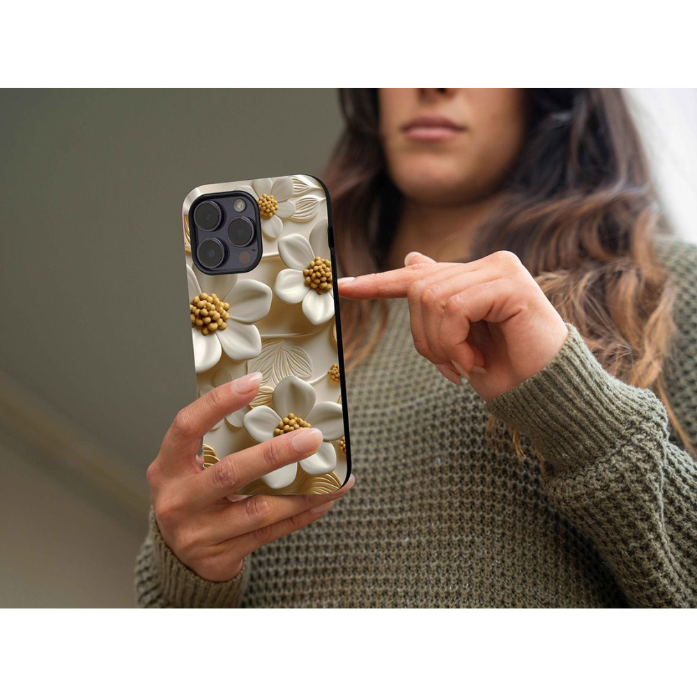 Θήκη Sonique 3D Flower Series για Xiaomi Mi 11 Lite 4G / Mi 11 Lite 5G Λευκό